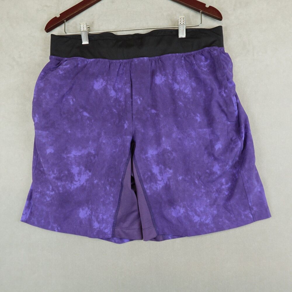 Lululemon T.H.E. Short Mens Size XL Purple Athletic Lined 9" Drawstring